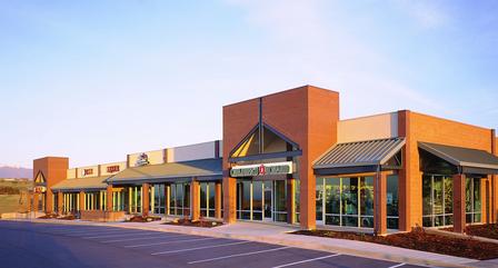 Suburban retail plaza construction project in Colorado